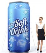 Inflatable Soda Can Shape