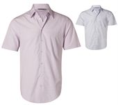 Jaxon Mens Mini Check Short Sleeve Shirt