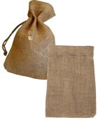 Jute Drawstring Pouch Small