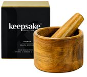 Keepsake Acacia Mortar & Pestle