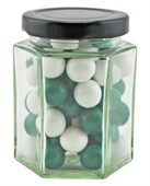 Large Hexagon Jar Choc Mint Balls