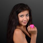 Large LED Pink Gem Ring