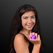 Large LED Purple Gem Ring