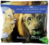 Large Wide Snack Pack Bag Filled With Animal Crackers