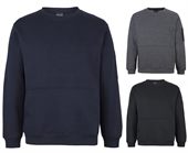 Larz Crew Neck Pen Pocket Fleece Top