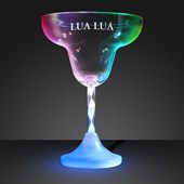 LED Margarita Glass With Spiral Stem