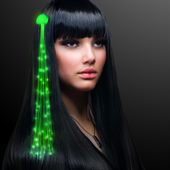 Light Extensions Green Hair Clips