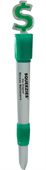 Light Up Dollar Sign Topped Pen