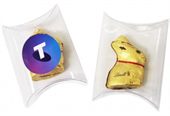 Clear Pillow Pack With Gold Lindt Bunny