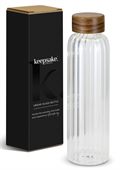 Linear Keepsake Glass Drink Bottle