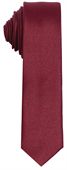 Maroon Coloured Skinny Polyester Tie