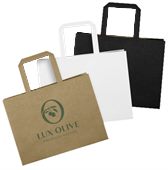 Flat Handle Medium Landscape Paper Bag