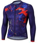Men's Sublimated Long Sleeve Cycling Top