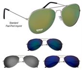 Mirrored Colour Aviator Sunglasses