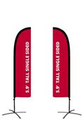 N1B Small Straight Feather Banner Two Side Print