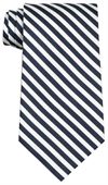 Winchester Polyester Tie In Navy Blue White Colour