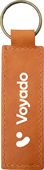 Oblong Recycled Leather Keyring