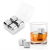 Pack Of 4 Stainless Steel Ice Cubes