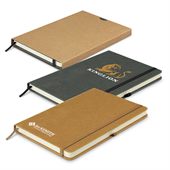 Acclaim Hard Recycled Leather Cover Notebook