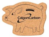 Pig Shape Cork Coaster