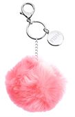 Furry  Pink Cottontail Keyring