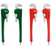 Plastic Pipe Wrench Shaped Novelty Pen