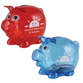 Plastic Pig Coin Bank
