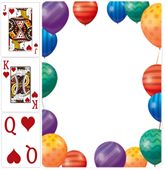 Playing Cards Customisable Balloon Theme Back