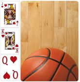 Playing Cards Customisable Basketball Theme Back