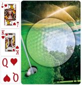Playing Cards Customisable Golf Theme Back
