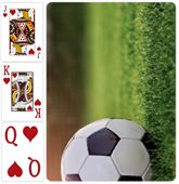 Playing Cards Customisable Soccer Theme Back