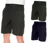 Polyester Cargo Shorts with Stain Release