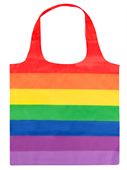 Polyester Rainbow Coloured Tote Bag