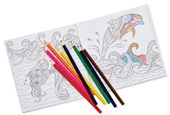 Premium Custom Cover Colouring Book & 8 Pencil Pack