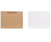 Q1H Medium Crosswise Paper Bag With Flat Fabric Handle
