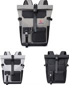 Quantra Multi-pocket Roll Top Backpack