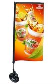 Rectangle Shaped Suction Cup Flag - One Side Print