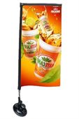 Rectangle Shaped Suction Cup Flag - Two Side Print