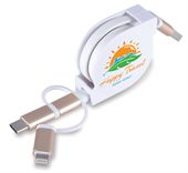 Retractable USB 8 Pin Connector Cable