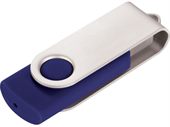 Axis 4GB Blue USB Flash Drive Silver Clip
