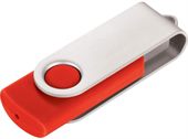 Axis 4GB Red USB Flash Drive Silver Clip