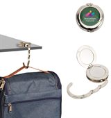 Round Foldable Bag Holder Desk Hook With Mirror