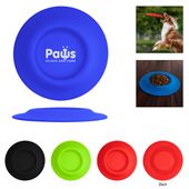 Ruby 2-In-1 Flying Disc Pet Bowl