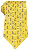 Sail Boat Polyester Tie