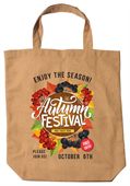 Short Handle Poly Cotton Grocery Bag