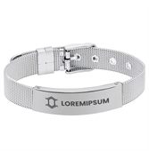 Silver Mesh Bracelet With Adjustable Needle Buckle