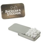 Slider Lid Tin Loaded With Sugar Free Peppermints
