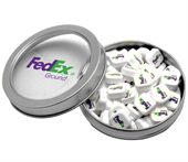 Slim Candy Window Tin Loaded With Custom Printed Mints
