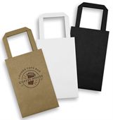 Small Flat Handle Portrait Paper Bag