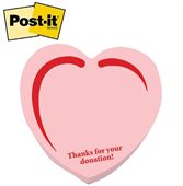 Small Heart Shaped Post-it® Notes